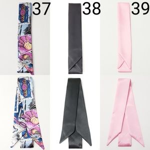 New! 2pc Any Design From 37 to 39 Satin Scarves